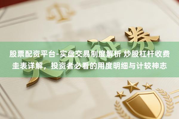 股票配资平台-实盘交易制度解析 炒股杠杆收费圭表详解，投资者必看的用度明细与计较神志